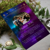 Cosmic Purple Turquoise Gold Sun Photo Mariage mys