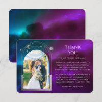 Cosmic violet Turquoise Sun Moon Stars Mariage pho