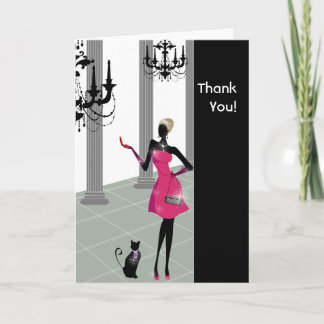 Carte De Remerciements Cosmopolitan Chic Thank You Cards