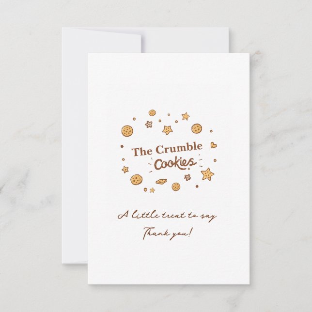 Carte De Remerciements Cosy Cookie Delties (Devant)