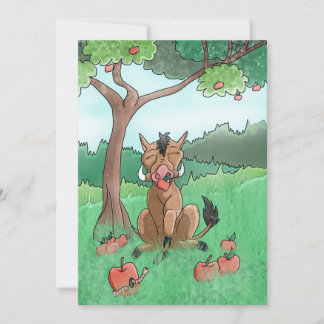 Carte De Remerciements Côtelette de porc et ses pommes