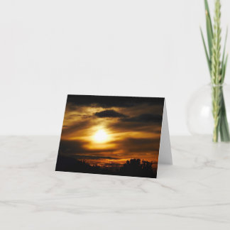 Carte De Remerciements Coucher de soleil sur Santa Fe