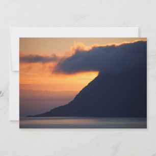 Carte De Remerciements Coucher du soleil sur la côte d'Alesund
