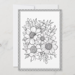 Carte De Remerciements Couleur florale simple et élégante Votre propre ca