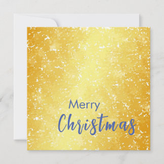 Carte De Remerciements Couleur or Joyeux Noël Message de famille Nouvel A