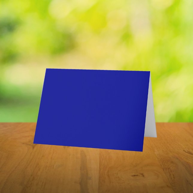 Carte De Remerciements Couleur solide bleu cadmium (Créateur téléchargé)