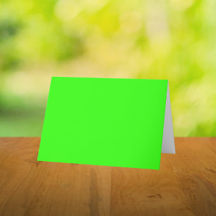 Carte De Remerciements Couleur solide verte néon