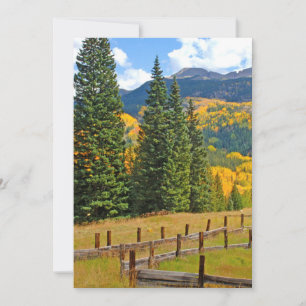 Carte De Remerciements Couleurs d'automne à la campagne