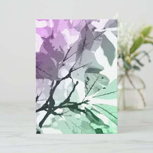 Carte De Remerciements Couleurs d'automne, feuille 5 (Debout devant)