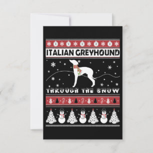 Carte De Remerciements Coupe du Christ italienne de Greyhound