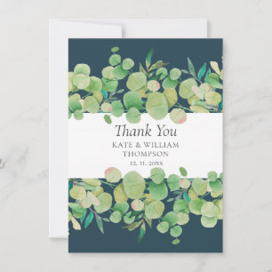 Carte De Remerciements Couronne de mariage Eucalyptus Remerciements