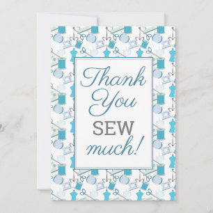 Carte De Remerciements Couture et quilting amusant