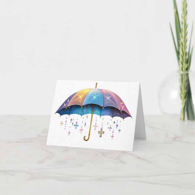 Carte De Remerciements Couvert par la foi (Devant)