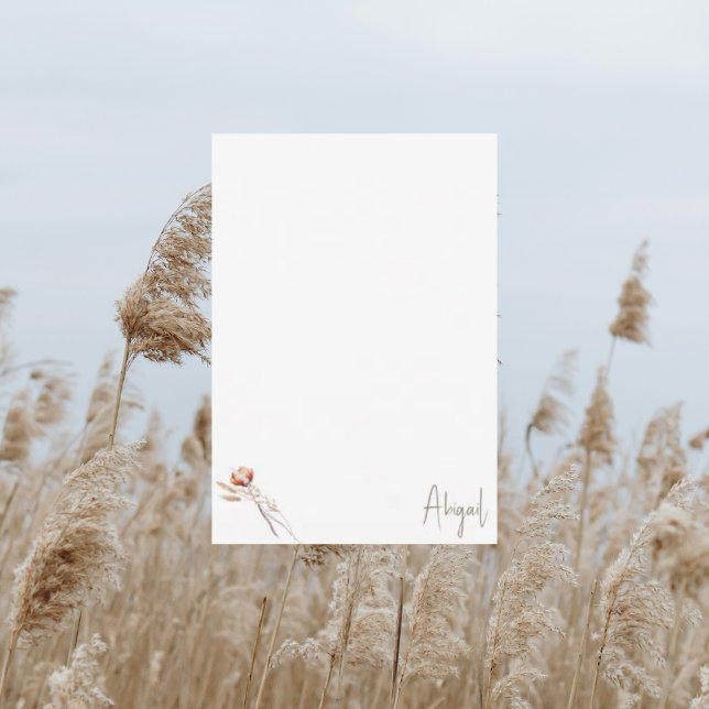 Carte De Remerciements Couverture de douche en botanique séchée Boho Merc (Créateur téléchargé)