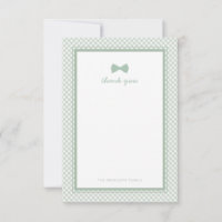 Cravate verte en vichy mignonne baby shower de ar