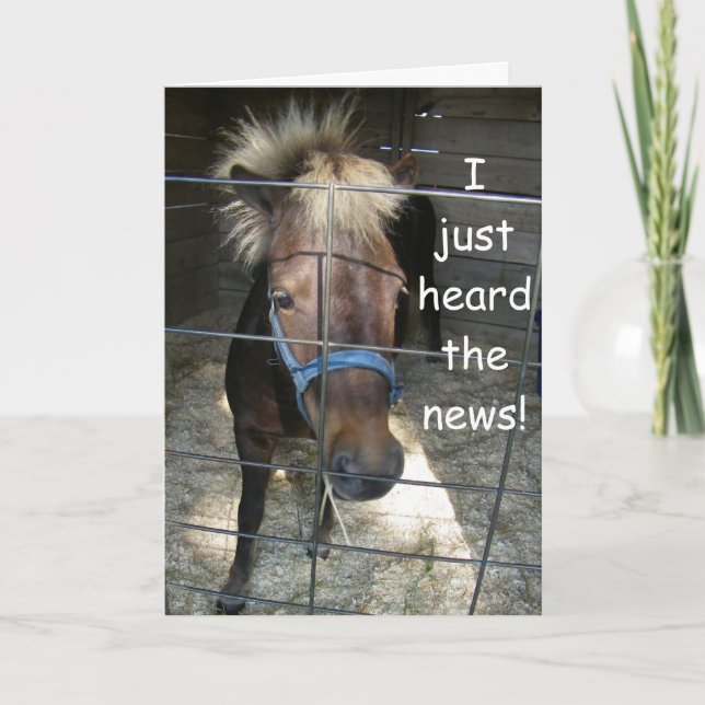 Carte De Remerciements CRAZY HORSE DIT HEUREUX **40ème** ANNIVERSAIRE (Devant)