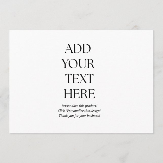 Carte De Remerciements Create Your Own Postcard (Dos)