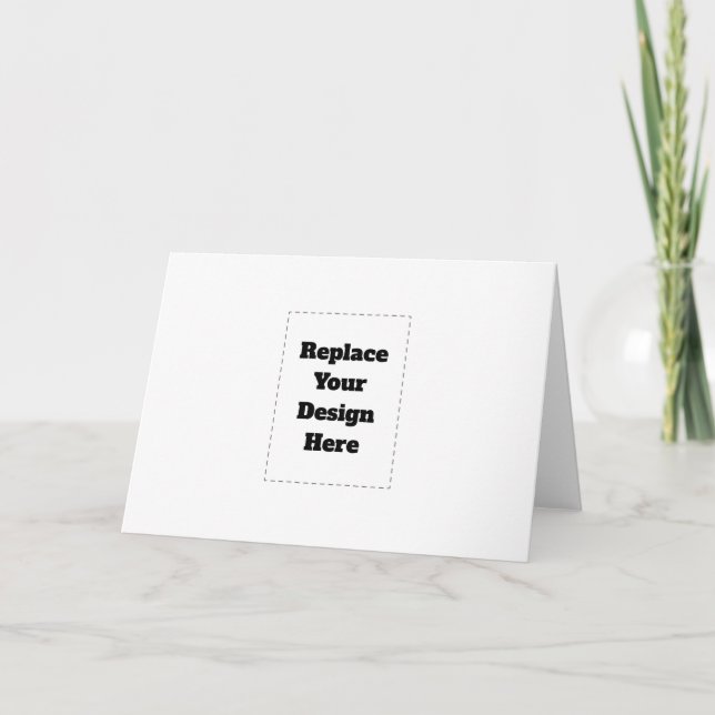 Carte De Remerciements Create Your Own white  (Devant)