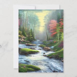 Carte De Remerciements Creek de Mountain