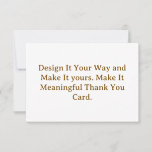 Carte De Remerciements Créez votre 3,5" x 5" personnalisé