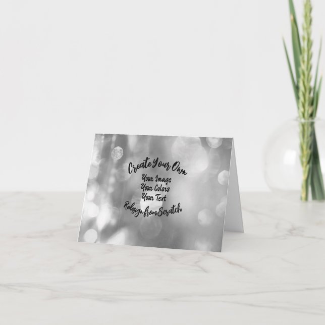 Carte De Remerciements Créez votre propre couleur/conception personnalisé (Devant)