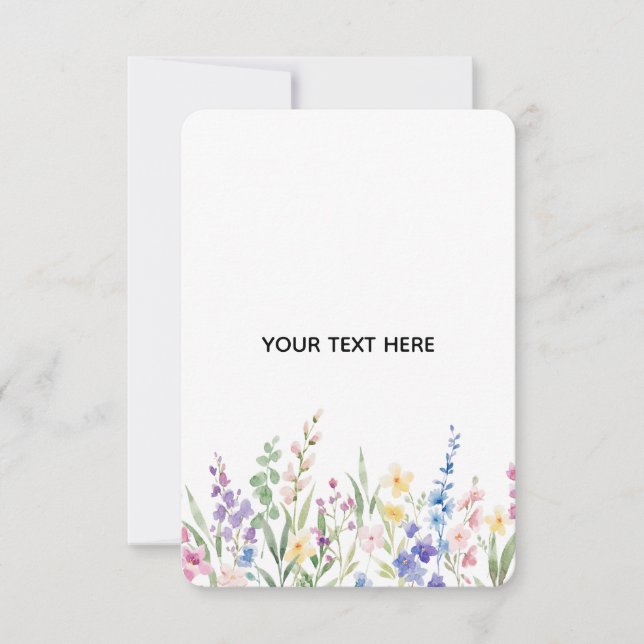 Carte De Remerciements Créez Votre Propre Fleur  (Devant)
