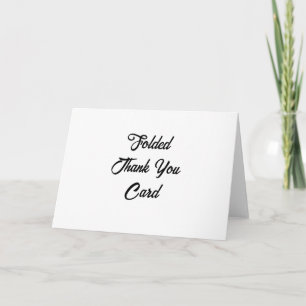 Carte De Remerciements Créez Votre Propre Promotion 5" x 7" Plié