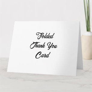 Carte De Remerciements Créez Votre Propre Promotion 8,5" x 11" Plié