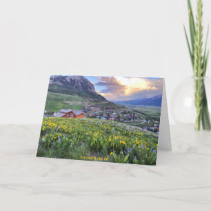 Carte De Remerciements Crested Butte, CO Photographie