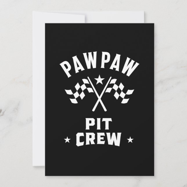 Carte De Remerciements Crew PawPit (Devant)