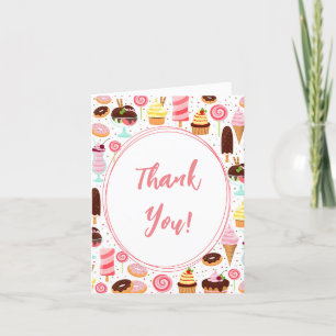 Carte De Remerciements Crie pour Ice Cream Girls Sweet mignonne Anniversa