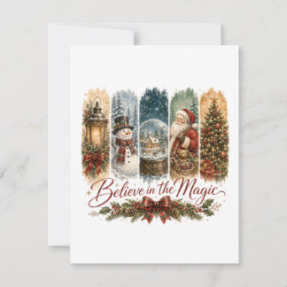 Carte De Remerciements Croire en la magie de Noël