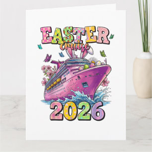 Carte De Remerciements Croisière de Pâques 2026 Vacances familiales Sprin