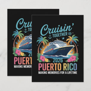 Carte De Remerciements Croisière ensemble Porto Rico 2026