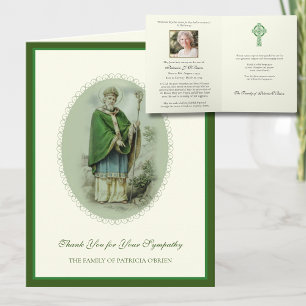 Carte De Remerciements Croix celtique irlandaise catholique Saint-Patrick