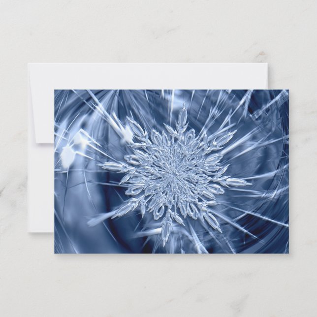 Carte De Remerciements Crystal de Snowflake (Devant)