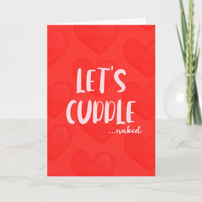 Carte De Remerciements Cuddle Naughty Valentine's Day (Devant)