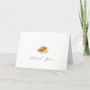 Carte De Remerciements Cuisson Rustique Simple Dans Le Baby shower Du Fou
