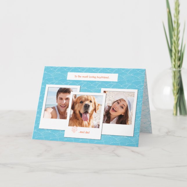 Carte De Remerciements Custom Polaroid Photo Collage Folded Card (Devant)