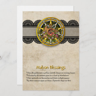 Carte De Remerciements Customizable Mabon Autumn Equinox Greeting Card