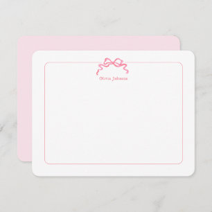 Carte De Remerciements Cute arc rose Enfants