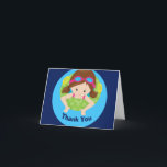 Carte De Remerciements Cute Brunette Swimming Pool Party Girl Thank You<br><div class="desc">Cute swimmer thank you cards featuring a pretty brunette girl swimming in a green inner tube wearing pink swim goggles. Cool pool party birthday cards of thanks to your guests. Also great for a swim team coach.</div>
