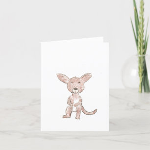 Carte De Remerciements Cute kangourou