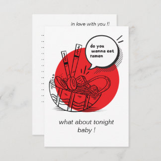 Carte De Remerciements Cute Kawaii Ramen - Funny Japanese Food