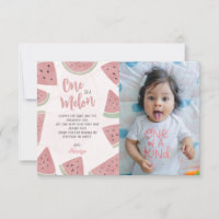 Cute One in the Melon Watercolor Watermelon Annive