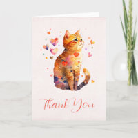Cute Tabby Chat avec Coeurs