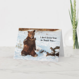 Carte De Remerciements Cute Talking