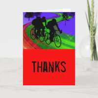 Cycling trio sur Ribbon Road Thanks