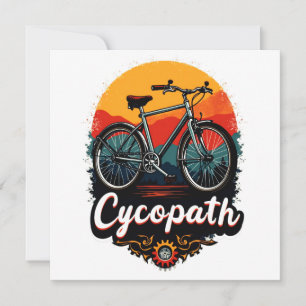 Carte De Remerciements Cycopaure : Vélo énergétique et soleil couchant Gr