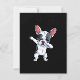 Carte De Remerciements Dabbing Bouledogue Français Enfants Garçons Amateu